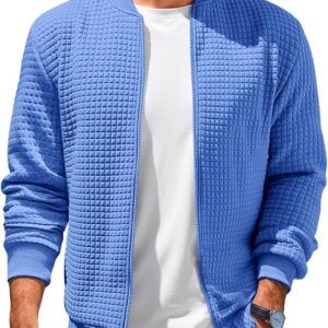 Mens Waffle Bomber Jacket