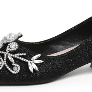 Rhinestone Pointed Toe Pumps