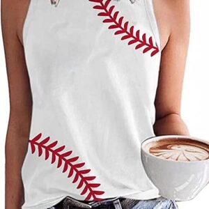 Home MHTOR Baseball Tank Top for Women