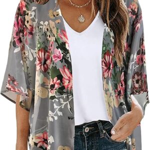 CHICGAL Floral Kimono Cardigan