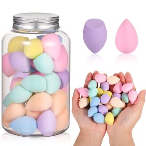 40Pcs Mini Makeup Sponge Jar