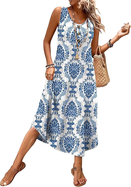 wiholl summer midi dress effortless beach vacation style WIHOLL Summer Midi Dress